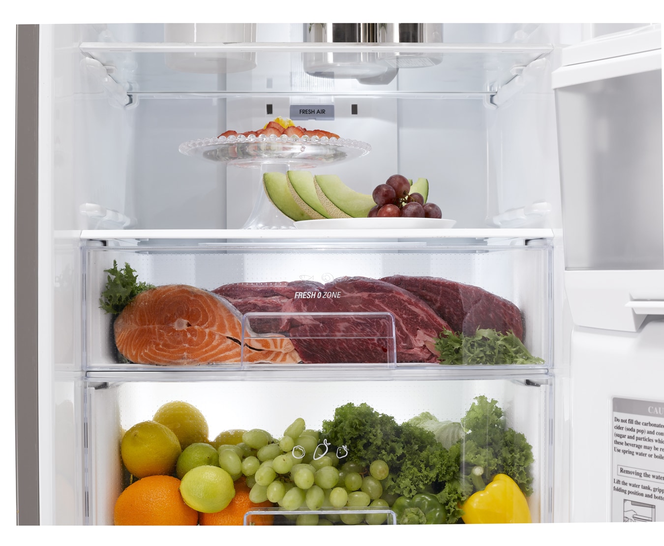 LG Disfruta de tu Combi No Frost y su congelador de mayor capacidad! Además, cuenta con tecnología que da mayor frescura a los alimentos y los preserva por más tiempo!, GC-F419BLQ